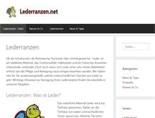 Tablet Screenshot of lederranzen.net